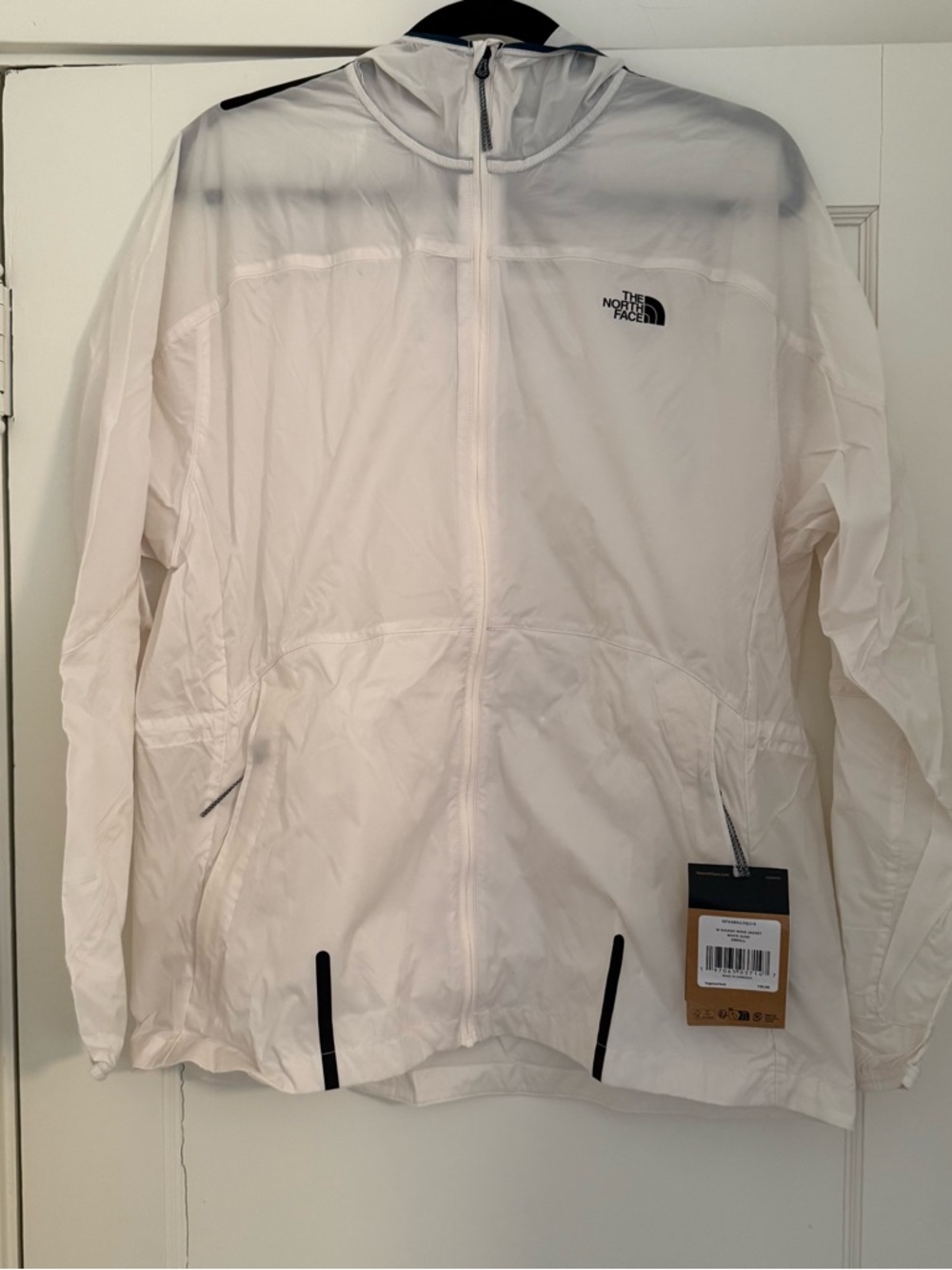 The North Face White Hooded Shell Jacket